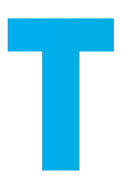 Capital letter T.