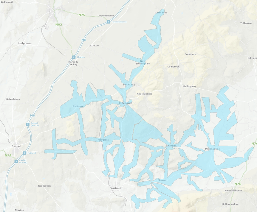 Fethard water supply zone map