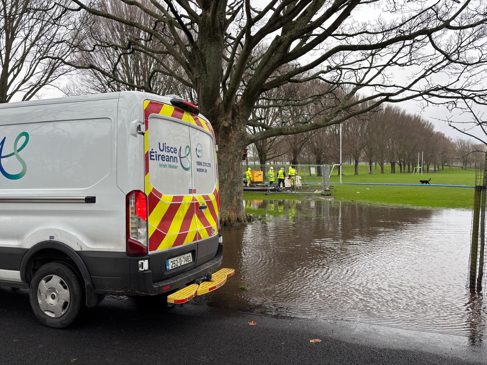 Uisce Éireann Van - Fairview Burst Water Main