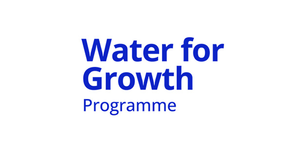 Water for growth master logo blue