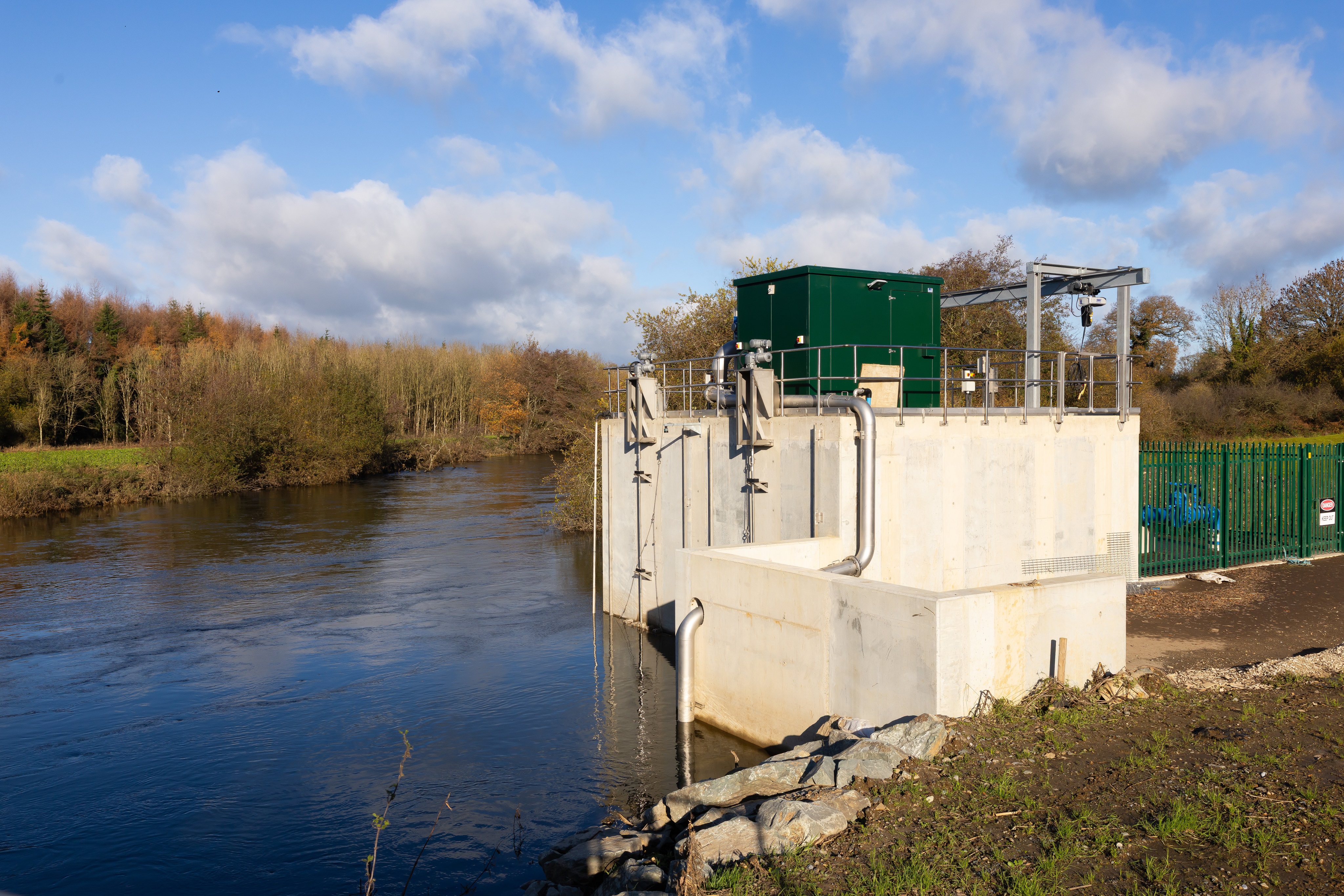 New raw water intake at Clonhaston