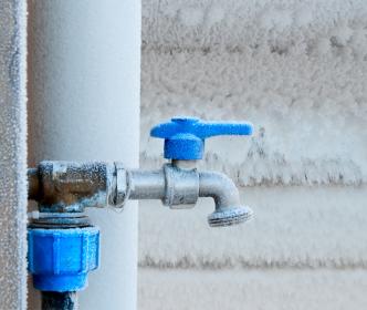 Winterproofing outside taps