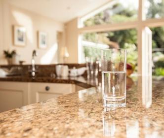 Glass of drinking water