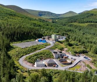 Rossadrehid Water Treatment Plant aerial view